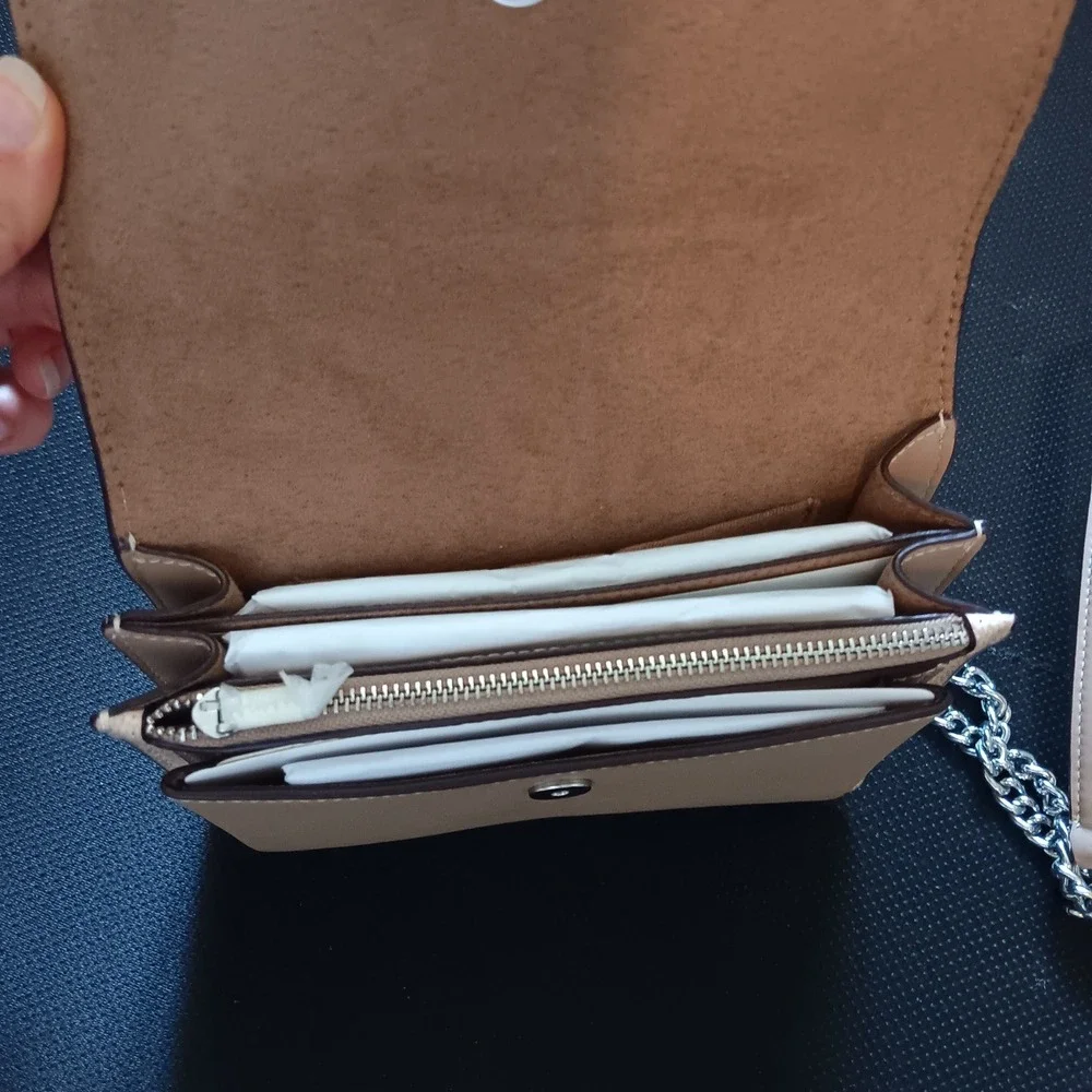 COACH KLARE Mini Crossbody Bag In Signature Canvas Sand/Taupe
